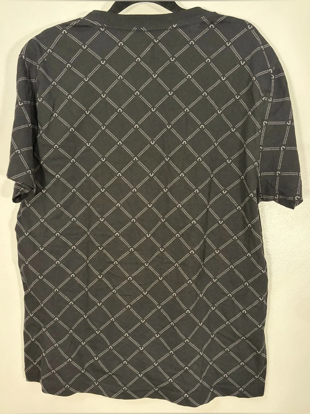 True Religion Black Tee with Gold Stud Logo